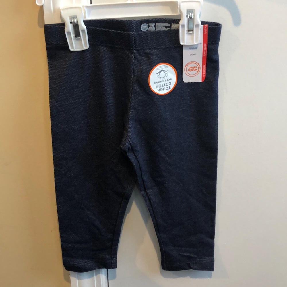 Denim stretch Capri for girls. NWT SZ 4/5 XS